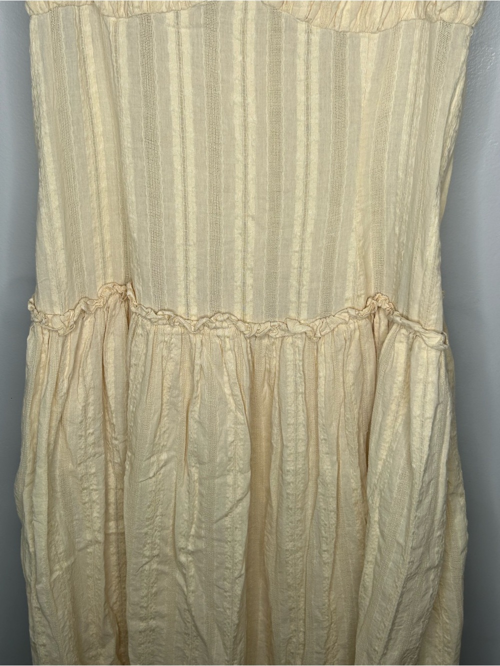 Peppermayo Jacinda Cream Drop Waist Maxi Dress Size 2X - Picture 8 of 13
